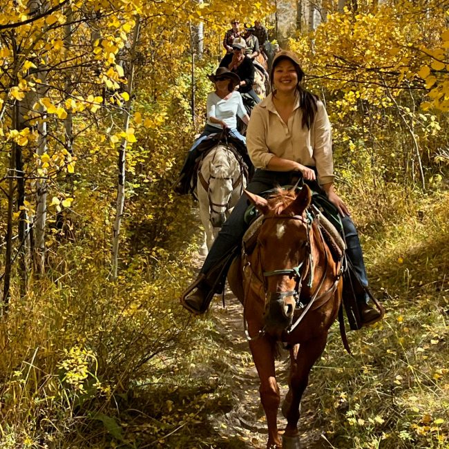 fall trail ride in colorado